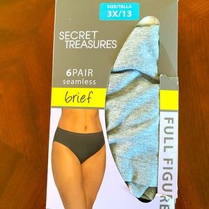 Secret Treasures variety pack brief panties 3X